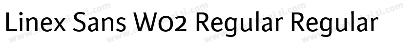 Linex Sans W02 Regular Regular字体转换